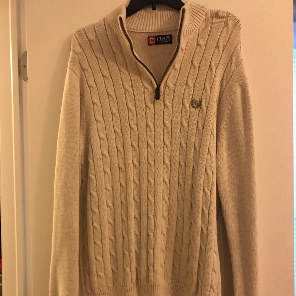 Chaps men’s cable knit sweater